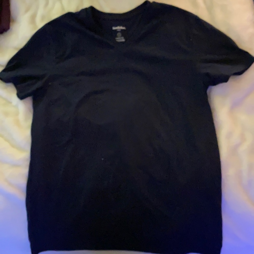 Dark blue v-neck T-shirt